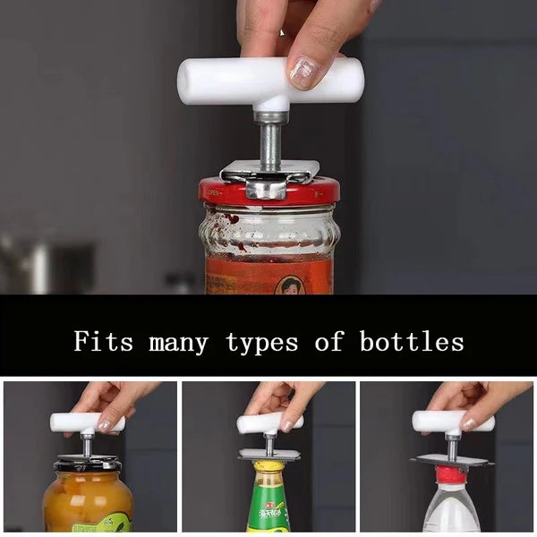 Stainless Steel Jar Opener – Heavy-Duty Lid Remover Tool for Kitchen Use