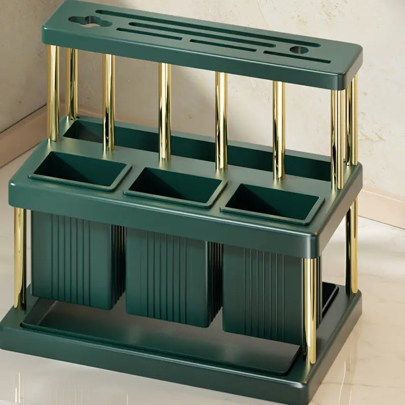 Utensil Drying Rack with Detachable Cutlery Holder – Space-Saving Kitchen Organizer