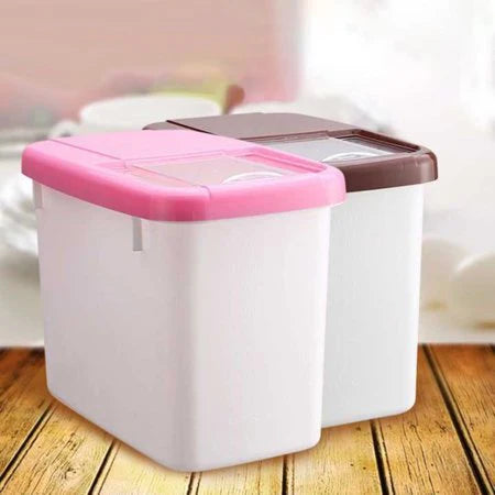 10kg Rice Storage Box – Airtight Grain & Cereal Dispenser Container