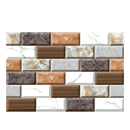 24pcs Mosaic Tile Stickers – Self-Adhesive & Waterproof Wall Decals