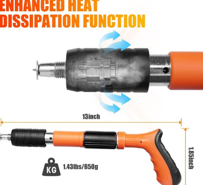 Concrete Nail Gun Kit – Heavy-Duty Power with 10 Bonus Nails