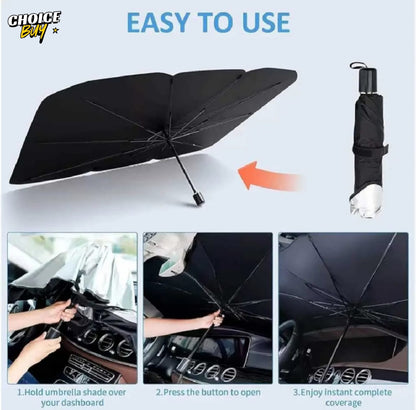 Car Windshield Sunshade Umbrella – Foldable UV Protection Cover