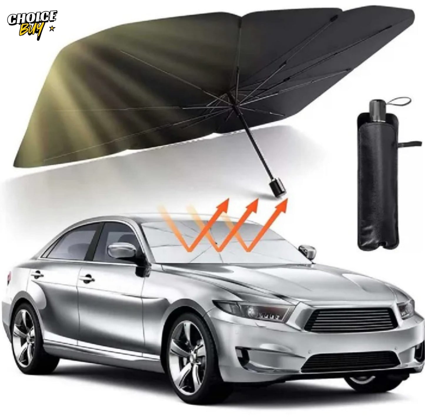 Car Windshield Sunshade Umbrella – Foldable UV Protection Cover