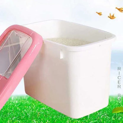 10kg Rice Storage Box – Airtight Grain & Cereal Dispenser Container