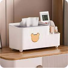 Mickey Tissue Box – Multi-Grid Rectangular Paper Towel Holder for Home & Office