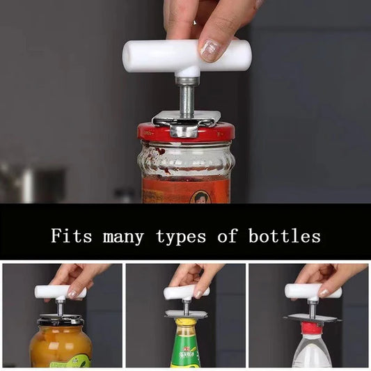Stainless Steel Jar Opener – Heavy-Duty Lid Remover Tool for Kitchen Use