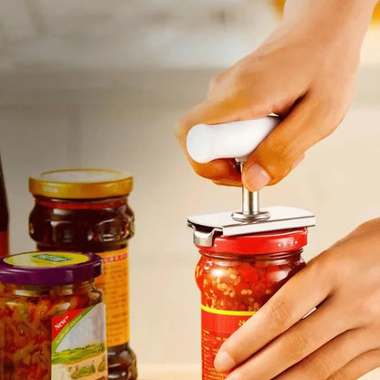 Stainless Steel Jar Opener – Heavy-Duty Lid Remover Tool for Kitchen Use